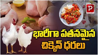 భారీగా పతనమైన చిక్కెన్ ధరలు  Chicken Rates Huge Down Fall  APTelangana  Telugu Popular TV [upl. by Kurtz]