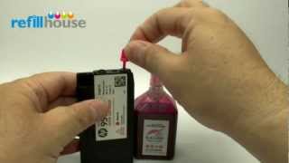 How to refill HP 950 951 setup 950XL 951XL Ink Tank  Magictube Refill System [upl. by Notlehs360]