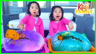 Giant Ice Balloons Melting Animals Easy DIY Science Experiments for kids [upl. by Virg]