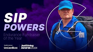 Sip Powers  Endurance Fundraiser of the Year Finalist  2024 GoCardless JustGiving Awards [upl. by Onimod]