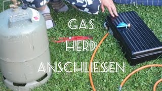 🏕️ Gasherd für Camping und garten Anschließen [upl. by Hynes23]