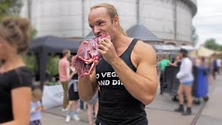 Eating Raw Meat  Instant Karma  Vegan Edition 2 [upl. by Hellene39]