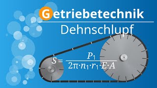 Berechnung des Schlupfs bei Riementrieben Dehnschlupf von Riemen [upl. by Huba491]