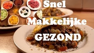 Snel Makkelijke en Gezond recept  zonder aardappelen rijst of pasta [upl. by Uzzial]