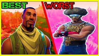 10 BEST BLACK SKINS In FORTNITE [upl. by Eelhsa26]