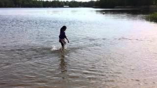 Brndha and briyan playing in Frensham pond [upl. by Zildjian]