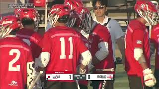 Japan vs England Mens World Lacrosse Championship 2023 5th Place game [upl. by Ignacius]