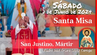 ✅ MISA DE HOY sábado 1 de Junio 2024  Padre Arturo Cornejo [upl. by Nelyk]