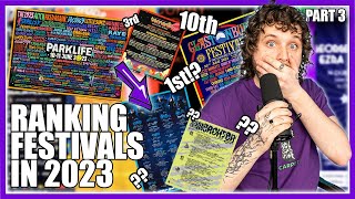 2023 Festival Lineups Pt3  Ranking Every Festival [upl. by Sirenay945]