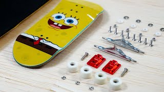 Assemble  Build a Sponge Bob Fingerboard 2021  Dream Build Best Brands [upl. by Clementina]