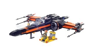 Lego® Poes XWing Fighter set number 75102 in Stop Motion [upl. by Cud]