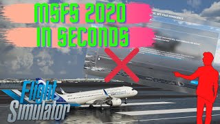 Microsoft Flight Simulator  ReInstall MSFS2020 in Seconds [upl. by Ais926]