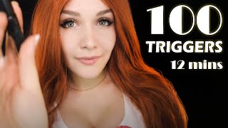 ASMR 100 TRIGGERS in 12 minutes 🌙✨ АСМР 100 ТРИГГЕРОВ за 12 МИНУТ 😴 [upl. by Orlena]