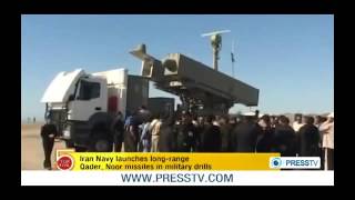 Iran anti ship ShoretoSea cruise missile Noor amp Ghader نور و قادر موشك ضد كشتي ساحل به درياي ايران [upl. by Venuti593]