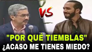 ¿POR QUÉ TIEMBLAS ¿TIENES MIEDO Bukele Destroza a Académico frente a una multitud🤯 [upl. by Gnof288]