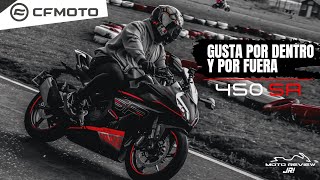 CFMOTO 450 SR Prueba de manejoTop Speed [upl. by Ribal436]