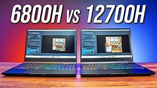 Best Laptop CPU AMD Ryzen 7 6800H vs Intel i712700H [upl. by Zerep]