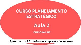 Aula 2 Curso Planejamento Estratégico [upl. by Evander]