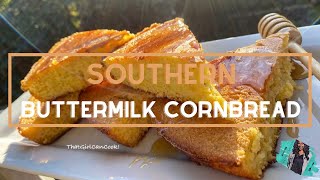 THE BEST SOUTHERN BUTTERMILK CORNBREAD  HONEY BUTTER RECIPE  QUICK amp EASY TUTORIAL [upl. by Season324]