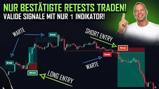 Beste Breakout amp Retest Trading Strategie  Indikator  Mit optimalen Einstiegen Trading lernen [upl. by Gloriane]