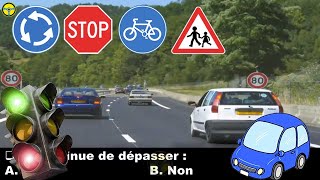 2023 Nouveau examen théorique code de la route France 😘 test permis de conduire B [upl. by Ennirroc445]