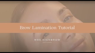 Brow Lamination StepbyStep Tutorial [upl. by Dusen]