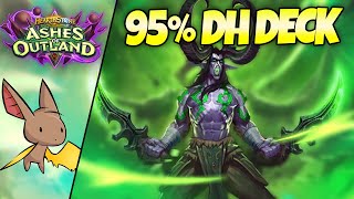 95 WR HIGHLANDER DEMON HUNTER  Firebat Hearthstone  Ashes of Outland [upl. by Fabio]