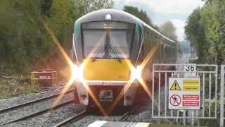 Irish Rail 22000 Class Intercity Train 22249  Monasterevin Station Kildare [upl. by Laris45]