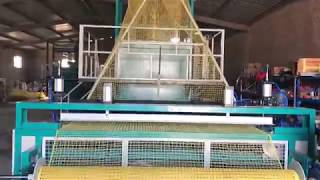 PE plastic square netmesh extruder line graticules machine [upl. by Reede]