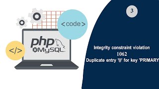 Integrity constraint violation 1062 Duplicate entry 0 for key PRIMARY [upl. by Dessma]