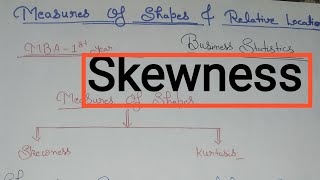 Skewness And Kurtosis  Measure of Skewness  Karl Pearsons Coefficient  Measure Of Shapes [upl. by Ylicec]