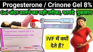 HƯỚNG DẪN SỬ DỤNG GEL ĐẶT ÂM ĐẠO CRINONE® 8 VÀ NHỮNG LƯU Ý KHÁCH HÀNG CẦN NHỚ [upl. by Walli]