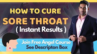 How to Heal and Cure Sore Throat Pharyngitis Fast in Hindi [upl. by Artair913]