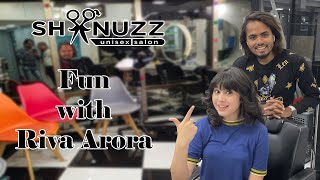 Fun with Bollywood Actress Riva Arora at Shanuzz Salon [upl. by Brady]