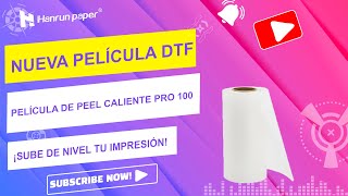 Nueva película Hot Peel PRO 100 DTF  Solución de impresión DTF de papel Hanrun [upl. by Stu233]