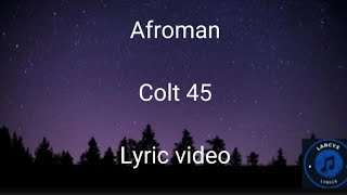 Afroman  Colt 45 lyric video [upl. by Lyndell612]