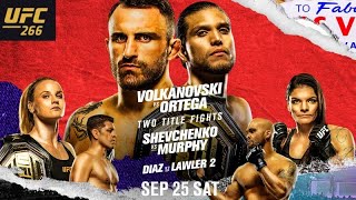 UFC 266 Watchalong  Fightful Fight Night NO FOOTAGE [upl. by Hephzipa]