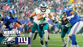 Philadelphia Eagles vs New York Giants  2022 Week 14 Game Highlights [upl. by Mairb]