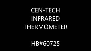 CENTECH INFRARED THERMOMETER HARBOR FREIGHT [upl. by Buroker661]