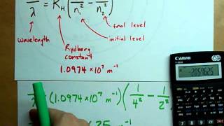 Wavelength of Light Released from Hydrogen [upl. by Sergo]