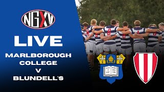 LIVE RUGBY MARLBOROUGH COLLEGE V BLUNDELLS  U18 SCHOOLS CUP QUARTER FINAL [upl. by Sheffy]