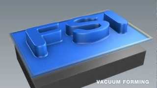 Thermoforming Compressing Molding Vacuum Forming Pressure Forming Animation [upl. by Beal]