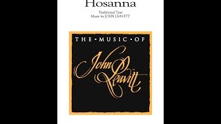 ANTIPHONAL HOSANNA 2Part Choir  John Leavitt [upl. by Chemash]