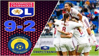 Olympique Lyonnais vs Montauban FC  all goals  Coup de France Feminine [upl. by Airtemed655]