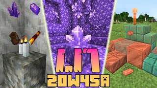 Minecraft 117 Snapshot 20w45a Co Nowego AMETYST MIEDŹ TELESKOP ŚWIECZKI CIEMNE SZKŁO [upl. by Aciret]