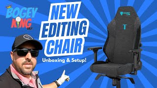 Secret Lab Editing Desk Chair Unboxing Install amp Initial Impressions [upl. by Ziguard]