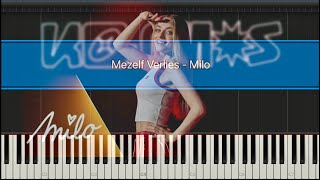 Mezelf Verlies Milo  Piano Tutorial with Sheet Music [upl. by Eadrahc]