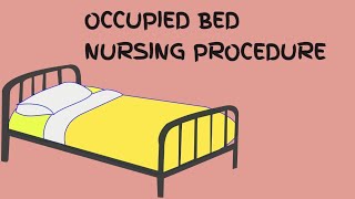 OCCUPIED BED MAKING [upl. by Chaves]