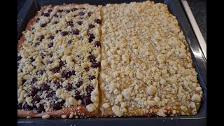 Muddis zweierlei Streuselkuchen mit Hefeteig [upl. by Ardnas]