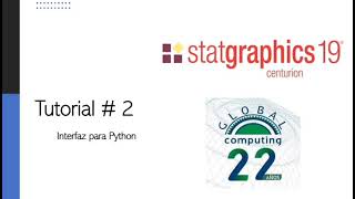 Tutorial Statgraphics Interfaz de Python [upl. by Ardnuassac]